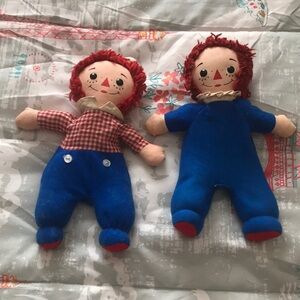 Rare Vintage Hand Made 1930s Raggedy Ann And Andy